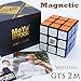 Produktbild MAGNETIC *Weilong GTS v2 M* - Magnetized MoYu 3x3 Professional & Competition Speed Cube Rubik's cube Brain Game 3D Puzzle - BLACK