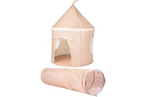 Relsy Kids Pop Up Play Tent And Tunnel - Indoor/Outdoor Childs Playhouse Alabama Clay Terrazzo Style, Kids Tent & Tunnel Bundle, Play Den Ball Pit Garden Toys For Toddler Unisex Children Age 3+