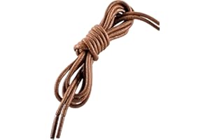 KNARDO 2 Pairs 4 laces Round, 2.5mm thin waxed Dress shoe laces suitable for formal Shoes,Brogues, Derby, or Blucher styles. Excellent replacements for Oxford Ankle Boots or Desert Boots.
