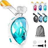 Wsobue Dalış Maskeleri &Ccedil;ocuklar,Snorkel Maskesi, 5-14 yaşında &ccedil;ocuklar i&ccedil;in Tam Y&uuml;z&uuml; Paylama Maskesi Anti-Fog, Anti-Leak Top 