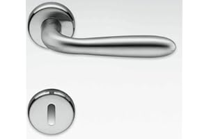 MANIGLIA PER PORTA COLOMBO DESIGN MODELLO ROBOT CD41R FINITURA CROMAT (CROMO SATINATO)