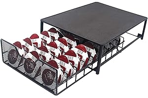 Wdmiya Coffee Pods Storage Drawer compatible with tassimo pods, Coffee Capsule Holder 54 Pcs, Coffee Machine Stand with Pod Organiser (not included coffee pods)