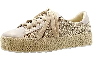 SAUTE STYLES Girls Espadrilles Shoes | Kids Glitter Sneaker | Girls Trainer Shoes | Kids Flat Trainers | Kids Pump Shoes | Girls Flat Heel Shoes | Kids Lace Up Trainers