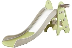 MOCUTEEN Toboggan 2 en 1 pour enfant - Toboggan aquatique - Coins et bords arrondis - Pour l'intérieur et l'extérieur - Vert A