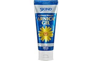 5KIND CLINICAL SKINCARE 5kind - Gel de árnica en dosis altas de 100 ml – Pomada de Arnica de acción rápida contra hematomas e hinchazón – extracto de Arnica Montana – pomada de árnica altamente concentrada para músculos y