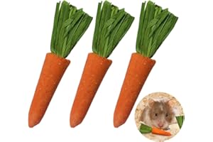 WUSJCOF Juguetes Masticar para Conejos, Palitos de Heno Timothy para Conejos, Cobayas, Hámsters, Chinchillas (20 Unidad)