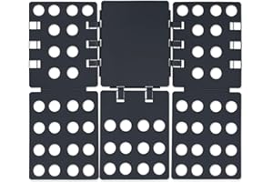 Heanvmyss Doblador Ropa Plegable,Doblador de Organizador Armario,Tablero para Doblar Camisas,Tableros para Carpetas de Ropa para Adultos Niños(67×57 cm,Negro)