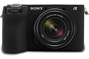 Easy Hood etui A6700, silikonowe etui na aparat Sony Alpha 6700 DSLR, miękkie etui ochronne, odporne na zarysowania, Slim Fit, czarne