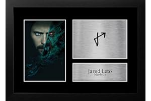 HWC Trading FR A4 Jared Leto Morbius Gifts Printed Signed Autograph Photo for Fans of Movie Memorabilia - A4 Framed