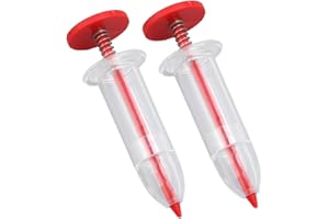 ASIXXSIX 2 Stück Mini Seed Sower, manueller Mini Seedmaster Mini Saatgutspender Kleiner Samenstreuer, sorgt für eine gleichmäßige Samenverteilung, Gartenpflanzer für Garten, Karotten, Salat, Grünkohlsamen