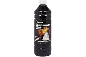 Bird Brand Clear Lamp Oil for Indoor & Outdoor Use, Smokeless Fuel, 1 Litre
