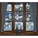 Produktbild Fensterbilder,81 Stücke (3 x 27 Stücke) Schneeflocken Fensterbilder, KingShark Weihnachten statisch haftende PVC-Sticker (Weiß)