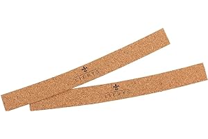 LIERYS Paski korkowe do optymalizacji dopasowania | 2, 4, 8 lub 10 sztuk | taśmy na kapelusze ze 100% korka po wewnętrznej stronie kapelusza | długość warstwy korkowej: ok. 200 mm (20 cm), 2 sztuki., jeden rozmiar