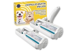 The Inventions Emporium Quita Pelos Mascota Pack de 2 uds - Cepillo Gatos Quitapelo - Rodillo Quitapelos Mascotas - Quitapelos Mascotas