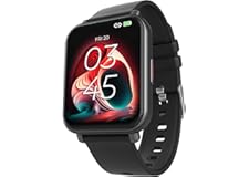 beatXP Unbound NEO 1.8" Super AMOLED 2.5D Curved Display, One-Tap BT Calling Smartwatch (Black)