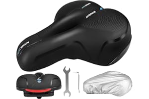 ytorgr Sillín de Bicicleta,MTB Gel Cómodo Impermeable Hombre Mujer Transpirable Ergonómico Sillín Ciclismo para Bicicleta Montaña