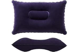 AIMFACT 2 Pcs Inflatable Pillows Blow Up Cushion Water Resistant Pillows Easy to Inflate Blow up for Outdoors Fishing Travel Camping Beach Sun Lounger Sunbathing Backpacking Hiking Lightweight Compact