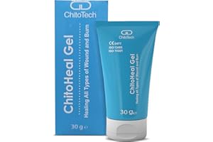 Chitotech Wound Healing Gel – 30g with Advanced N-Acetyl-D-Glucosamine Fast Healing Ointment for Cuts, Burns, Antibacterial Skin Infections & Minor Wounds – Antiseptic Cream Effective Recovery Gel