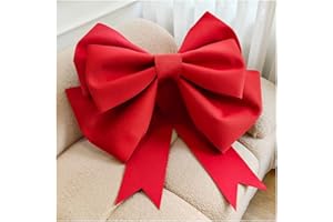 Egurs Kokarda duża czerwona kokardka, ręcznie robiona kokardka, ogromna kokarda do samochodu, na Walentynki, Boże Narodzenie, jako dekoracja ślubna, na urodziny, imprezę, chińska czerwień, 30 cm