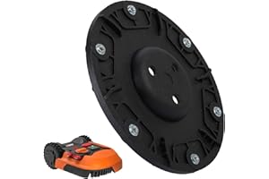 JUDANNA Disco di ricambio per Worx Landrold S&M, robot tosaerba tuning, piastra girevole per 6 lame
