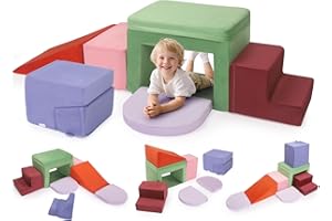 STYPLZ Aggiornamenti di sicurezza per blocchi da arrampicata per bambini (7p- Contiene un piccolo sedile pieghevole)