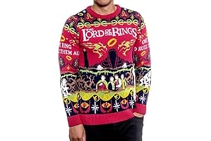 MERCHOID Le Seigneur des Anneaux Pull de Noël pour Homme Femme Cadeau