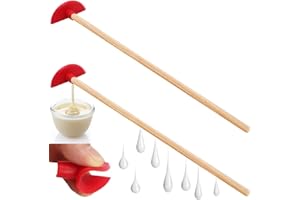 ddLUCK Silicone Bottle Scraper - Reusable Aid to Get The Every Drop, Silicone Every Drop Spatula - 35cm/14" Long Handle Clean Tools (2 Pcs)