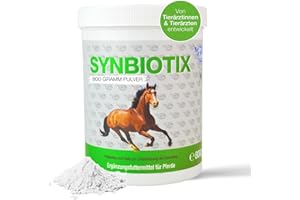 NutriLabs Synbiotix Pulver für Pferde Darm & Verdauung 800g - Gesundheit Pferd - Pferde Darmflorapulver mit Hefe, Alant usw. - Pferde Darm Pulver Nahrungsergänzung - Verdauungspulver Pferde
