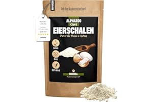 alphazoo Egg Shell Powder Dog & Cat 250 g I Calcium High Dose from Egg Shell for Bones, Teeth & Growth I Natural Calcium for Dog Puppies & Kittens I Natural, Pure Barf Additive