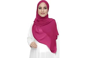 Lina & Lily Damen Muslim Premium Chiffon Hijab Kopftuch Schal aus Leicht Stoff