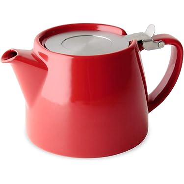 Théière En Porcelaine Rétro COLLBATH – Résistante Chaleur, Poignée Isolante, 19x15x11 Cm