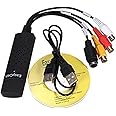 TERABYTE USB 2.0 Easycap Audio and Video Capturing Device Directly from TV Dc60 Tv DVD VHS Video Adapter Capture Card Audio Av Capture Support Windows Xp/7/Vista With Attach Setup Link