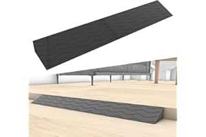 YLLSMGS Threshold Ramps for Doorways Portable Wheelchair Ramp Transition Slope Pad Curb Ramp Anti-Slip for Indoor Outdoor(Brown,99 * 16 * 7cm)