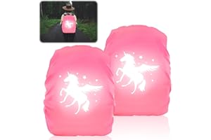 SPERMUOY Housse de pluie pour cartable - Réflecteur - Housse de pluie pour sac à dos - Housse de pluie pour sac à dos - Housse de pluie - Housse de pluie - Sac à dos pour step - Protection de sac à