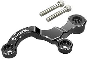 NICECNC Motorrad Schalthebel Stabilisator Halterung Schalthebel Compatible with Yamaha XSR700 2018-2023, MT-07 2018-2023, Schwarz, siehe Passform