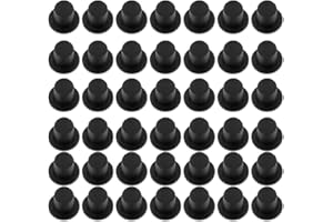 SMELEYOU Weihnachts-Mini-Zylinder Mini-Zylinder Schwarzer Mini-Zylinder Miniatur-Zylinder Kunststoff Schwarz Miniatur-Zylinder DIY Handwerk Für Party 50 Stücke