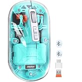 Meetion | BTM005 | Saydam Ofis Mouse | 2.4G Kablosuz + &Ccedil;ift Bluetooth | Sessiz Tıklama | 2400 DPI (Yeşil)