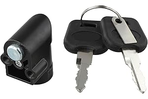 Eawfgtuw Verrou de batterie et clé en métal pour vélo électrique, compatible avec boîtier de batterie Hailong 11 mm/20 mm pour boîtier de rangement de batterie de vélo électrique (11 mm)