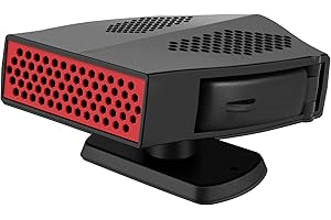 MUPKVY Car Heater, Portable 12 V 180 W Car Heater, Fast Heating and Cooling Fans with Cigarette Lighter Plug, Car Heater, Defroster, Windscreen Defogger, Car Windscreen Heater