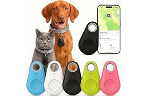 COAVEL Localizador GPS para Perros Gatos niños Ancianos Llaves sin subcripción y sin sim Compatible con Android/iOS rastreador Collar Perros Mediante Bluetooth antiperdida