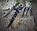 Produktbild "6er-Set" 2x 36cm CANADA "Forrest Ranger" Mega Bowie - Jagd - Outdoor - Survival - Messer / incl. 2x Beimesser Dolche und 2x 12in1 Survival-Cards