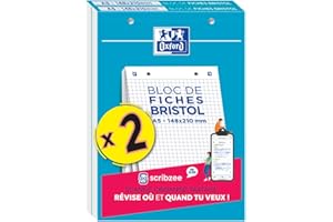 Zestaw 2 BLOKÓW BRISTOL OXFORD PERFORES 148X210 30 WTYKÓW 210G Q5/5