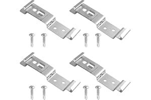 KNOCERY Lot de 4 clips de plaque d'immatriculation pour remorque - 125 x 25 mm - Support universel pour voiture, camion et remorque