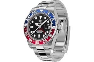 Pagani Design 1662 Herren Automatik GMT Mechanisch Edelstahl 40MM Uhr Saphirglas Wasserdicht Leuchtend Mode Business Herrenuhr