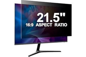 Pozlle 21.5 Inch Computer Privacy Screen for 21.5" 16:9 Aspect Ratio Widescreen Monitor, Eye Protections Anti Glare Blue Light Blocking Film, Anti Spy Screen Protector PC Monitor Privacy Filters