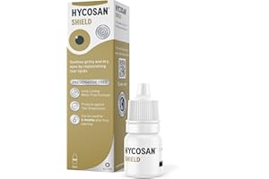 HYCO SAN Hycosan Shield Eye Drops – Preservative Free Single Ingredient Formula for Management of Dry Eyes – 280 Applications – 3ml