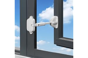 ANOMM Einstellbare Fensterlückengröße Baby-Sicherheitsfensterbegrenzer, kindersicheres Fenstersicherheitsschloss für Kinder und Haustiere