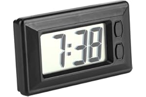 LCD Digital Clock,Fydun LCD Digital Table Car Dashboard Desk Electronic Clock Date Time Calendar Display for Home,Car, Travel, Bedroom