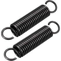Produktbild von 5 Stück 2x18x50mm Einzelspulen-Zugschlaufen-Zugfedern, CS 2mm, OD