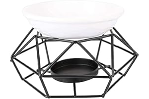 CLOKELAI Aromatic Oil Burner, Frangrance Ceramic Wax Melt Burner Warmer Aromatherapy Holder Home Office Bedroom Decor